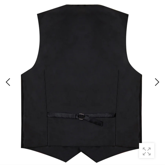 (3) M Pink Satin Waistcoat Vest, Tie, Bowtie, Handkerchief & Cufflinks Set - Picture 4 of 10